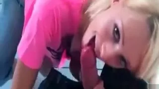 Nasty Blonde Slut Goes Crazy Riding