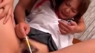 Shy Asian Teen Girl Gets Hairy Cunt Shaved In Bed