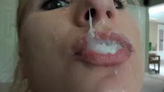 Asa Akira Blowjob Cumshot Facial