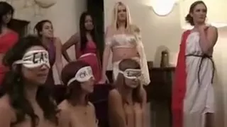 Clothed Lesbians Bully Naked Teen Girls