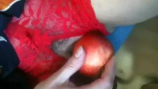 An Apple Up My Tight Cunt