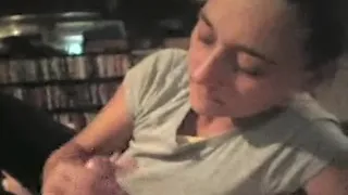 Pretty Brunette Milf Wife Make A Hell Of A Handjob To Husband Before Go To Work