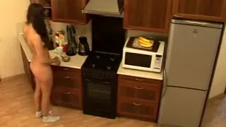 Lonely Girl Gets Completely Naked And Does Some Work In The