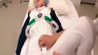 Asian Babe In Cosplay Gets Cunt Finger Teased Thru Pants