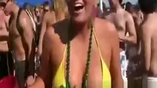 Scandalous Public Beer And Sex Party On The Beach