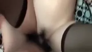 Slim Teen Asian In Stockings Gets Cunt Fucked Hard