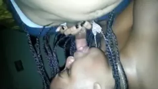 Busty Ebony Babes Boobs Bounce As She Rides A Cock