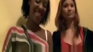 Two euro babes convinced to have hardcore threesome fucking