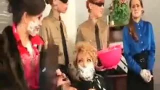 Lesbians sluts get messy with cream