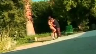 Bitch with big tits sucks hard cock who