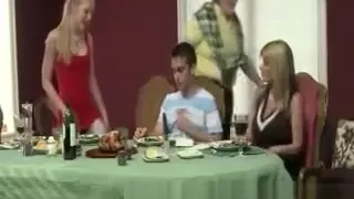 Busty cougar and teen want cock for desert