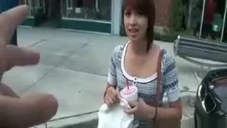 Teen amateur picked up to get nasty in the sex bus