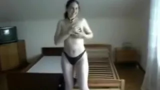 Nude amateur striptease