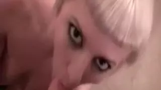 Nasty amateur blows horny pecker in POV