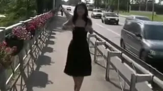 Busty Czech amateur fucks outdoor in public