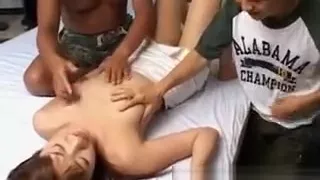 Yu fucked in threesome