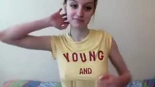 Hot college teen is addicted to masturbating on cam