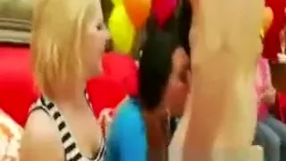 Cfnm spent their money well on these eager strippers