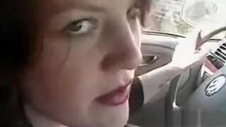 Handjob And Swallowing Cum In The Car