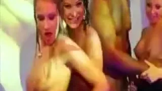 Sexy pornstars fucking at popcorn party with lucky guys