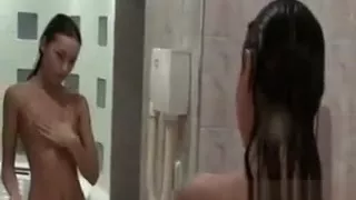 Sensual Ivana washing her hot pussy in the shower