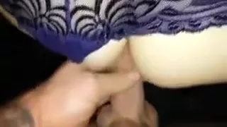 BBW enjoys doggie style in sexy lingerie