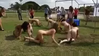 College Sorority Pledges Paraded Around At Hazing Party