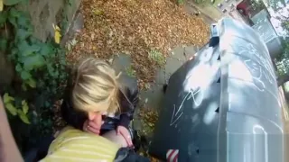 Brille, Hardcoresex, Sex im Freien, POVsex, Schlampe, Spionieren