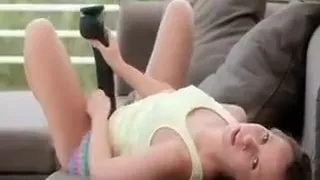 Blonde Babe In A Sexy Red Bikini Showing