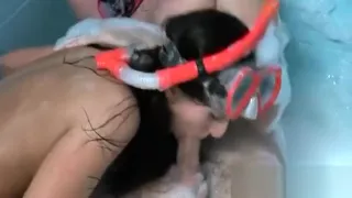 Stunning Brown Hair Mom Having Gangbang Sex