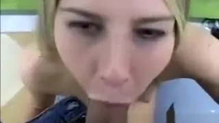 Pretty Blonde Teen Receives Cumshot After A Good Fuck