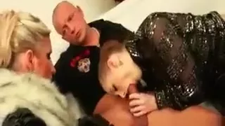 Slut Eating Pissing Dicks In Bathroom