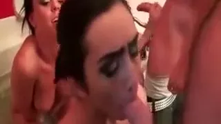 College Orgy With Hot Girls Sucking Loaded Peckers