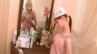 Stockinged Sex Siren Beata Teasing Pussy Upskirt