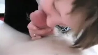 Fabulous private blowjob, cellphone, make-up sex clip