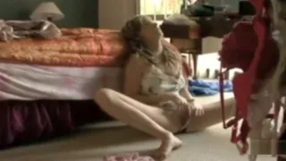 My busty sister fingering in her bedroom