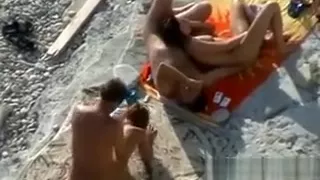 Couples Having Sex Out At The Beach