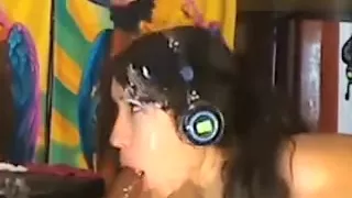 Dildo spits cum like goo after fuck