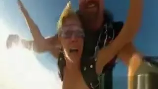 Three lusty babes with nice big tits enjoy trying out