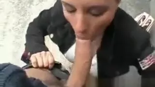 Big tits euro bombshell fucks in public just to have some