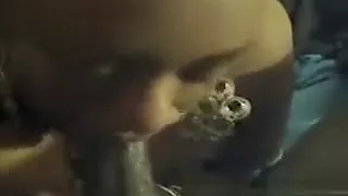 Thick Ebony Girl Sucking On My Dick