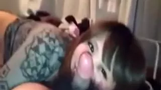 That woman swallow my cum and was starving