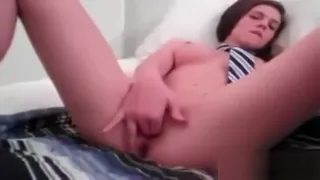 Hot Brunette Masturbates On Webcam FULL
