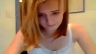 Cutie blonde masturbates on webcam