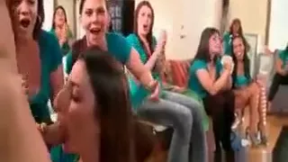 Hot blonde and brunette babes get horny