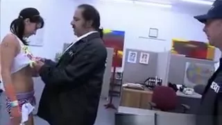 Ron Jeremy And Another Guy Have Teen On Security Desk