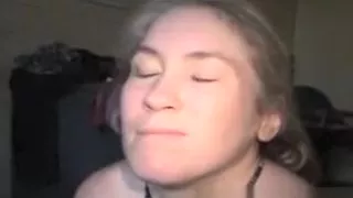 Dirty Blonde Street Whore With A Mouth Full Of Dick