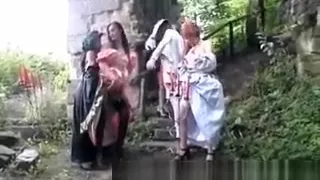 African busty ebony babe fucked outdoor riding