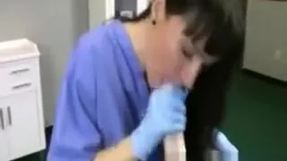 The nnurse helps him feel better with a nice blowjob