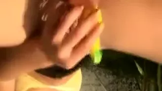 Banana toy masturbation